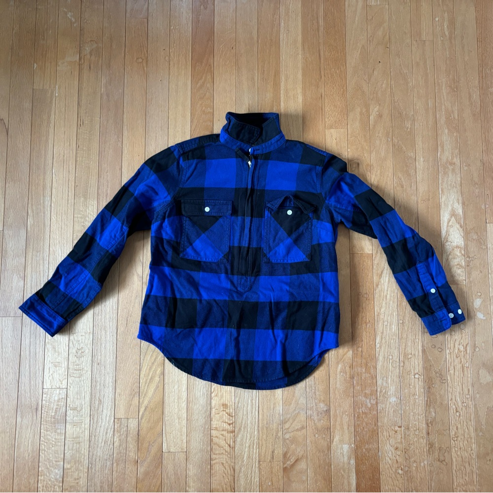 J.Crew Buffalo Plaid Quarter Zip